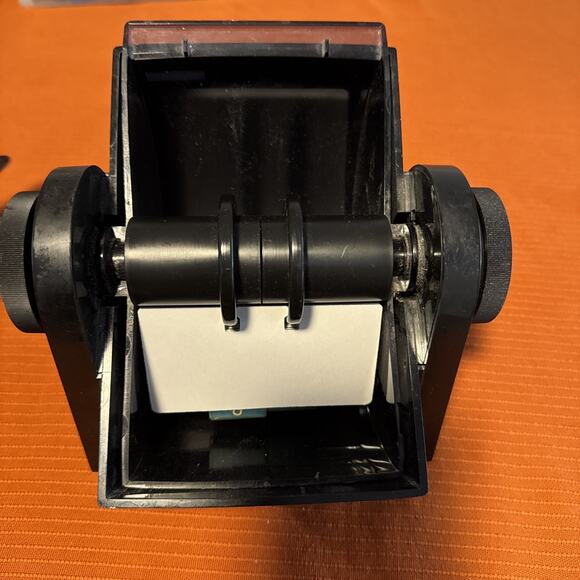 Genuine Rolodex (DRF 24C) Black Desk Top Rolling Address Card Filer w/ Cards - Picture 1 of 5